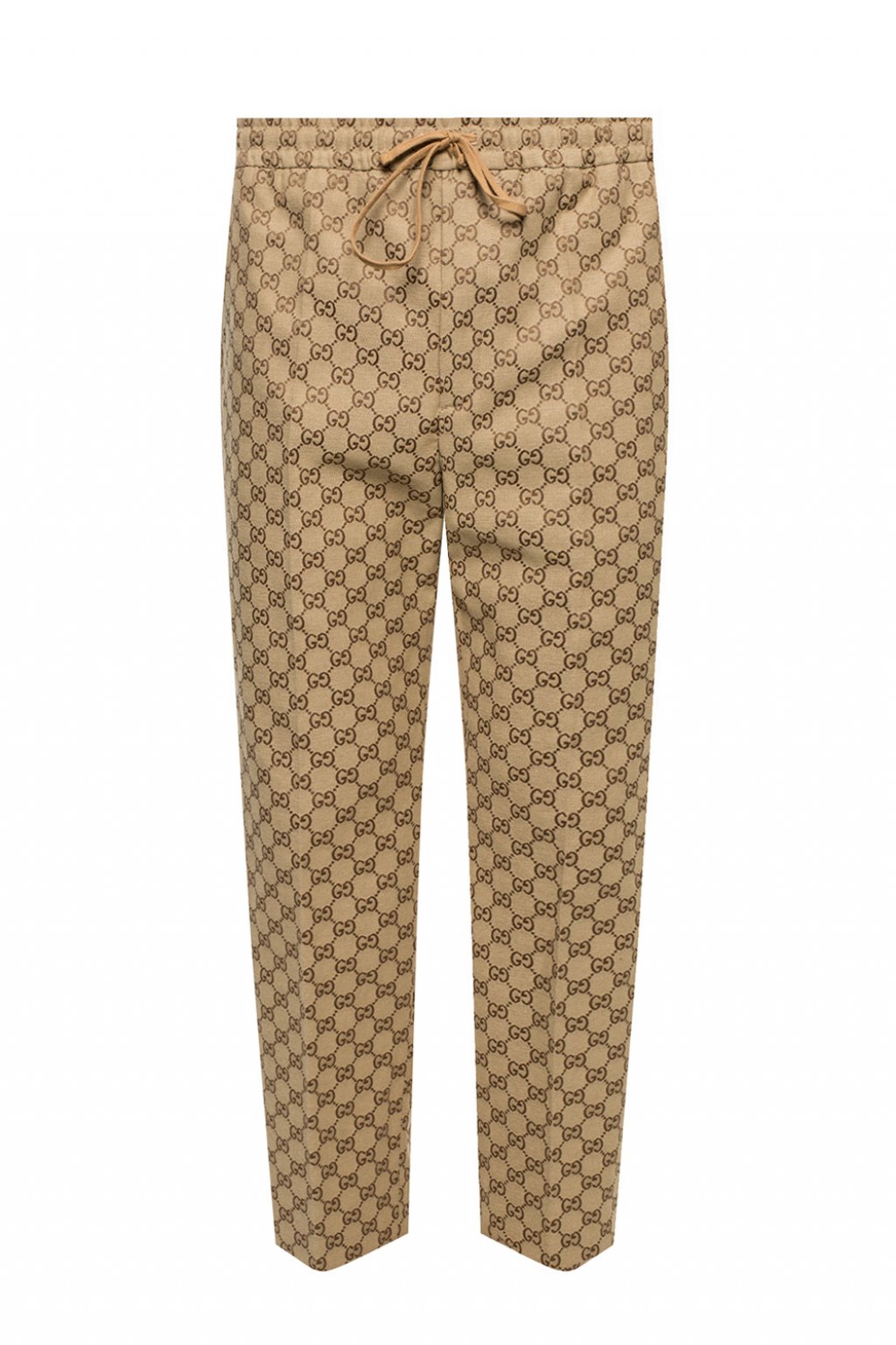 Gucci Logo-patterned pleat-front trousers | Men's Clothing | Vitkac
